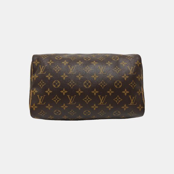 SPEEDY 30 Monogram Coated Canvas Brown