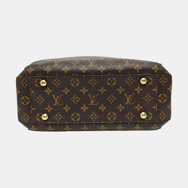 MONTAIGNE MM Monogram Coated Canvas Brown