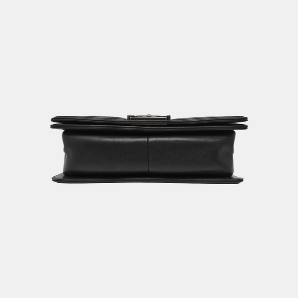 BOY CHANEL Medium Calfskin Black