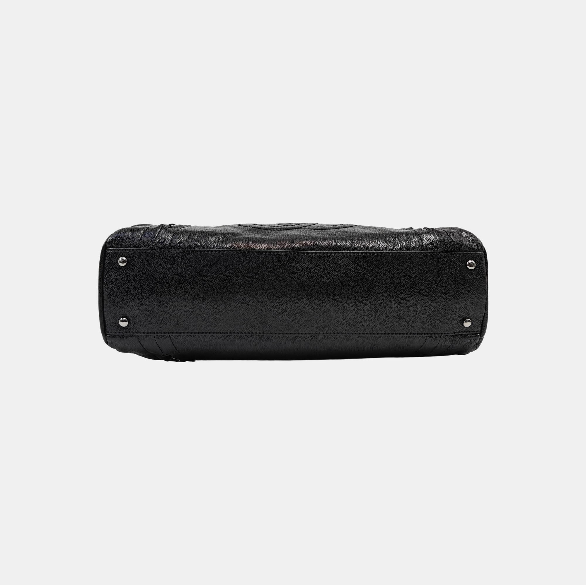 LUXURY LINE Grained Calfskin Black