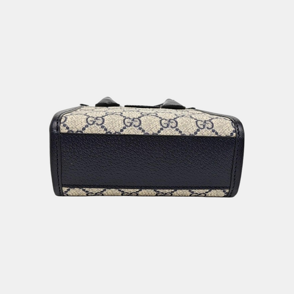 Retro Mini Monogram Coated Canvas Beige