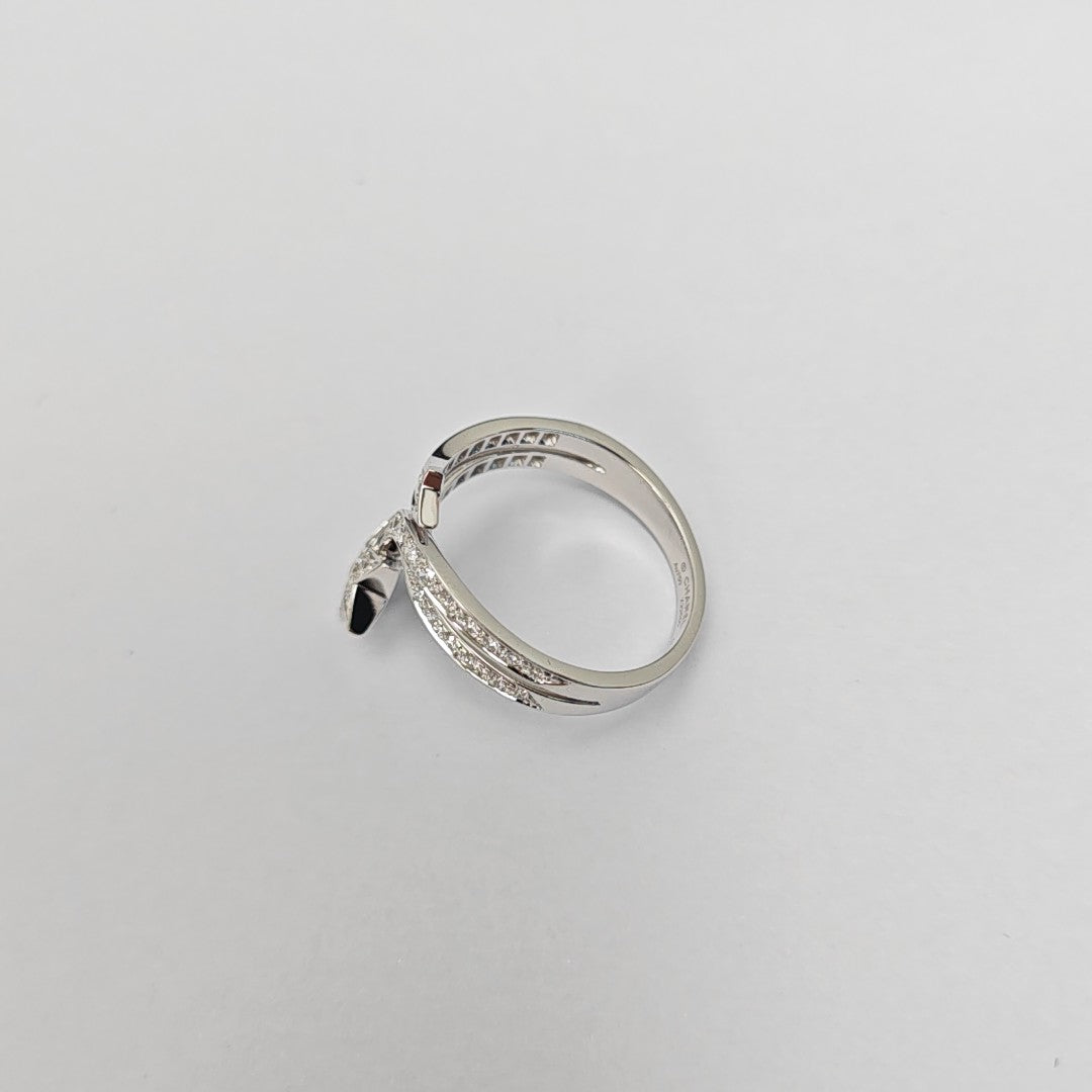 COMÈTE 18k White Gold Silver Ring EU 57
