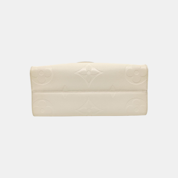 ONTHEGO MM Monogram Calfskin Beige