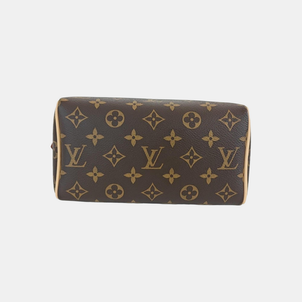 SPEEDY 20 Monogram Coated Canvas Brown