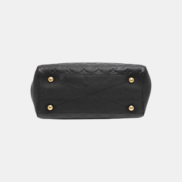 MONTAIGNE MM Monogram Calfskin Black