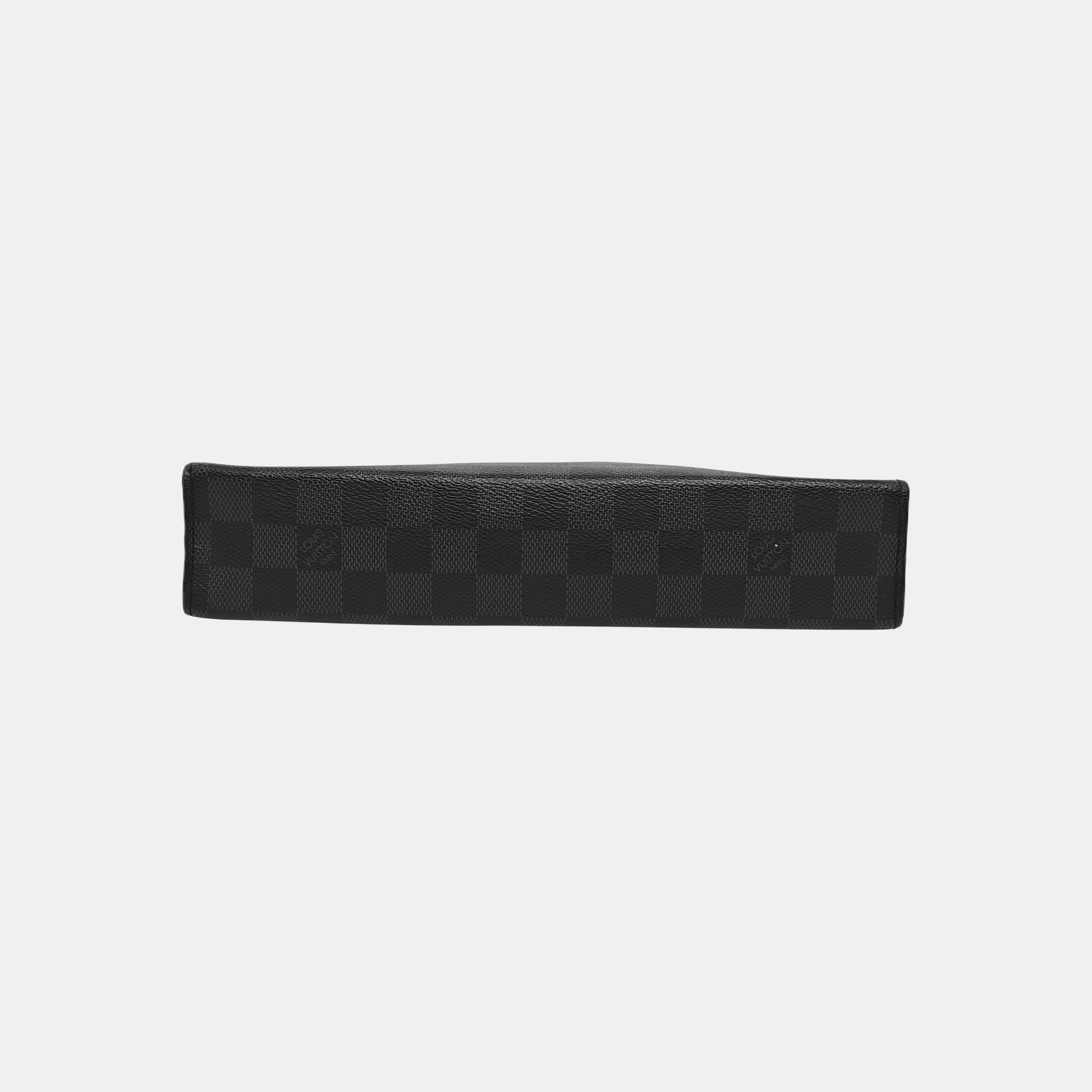 Pochette Voyag MM Damier Graphite Coated Canvas Gray