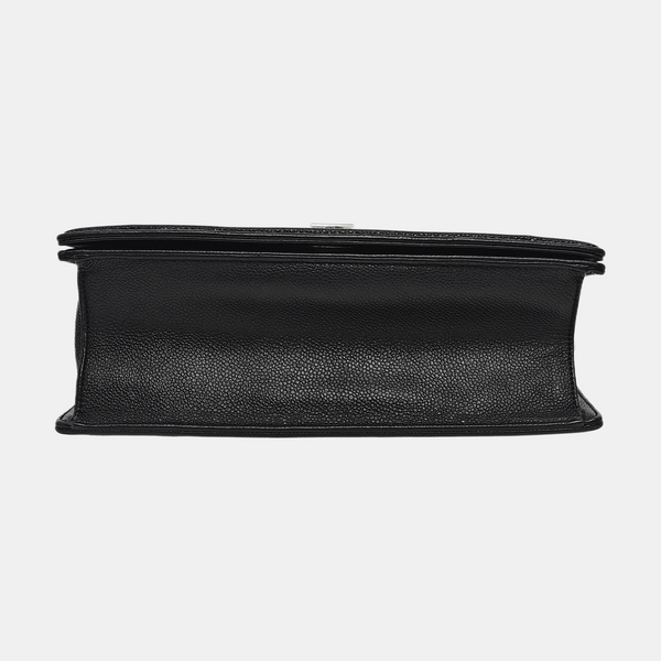 Diorama Medium Quilted Calfskin Black