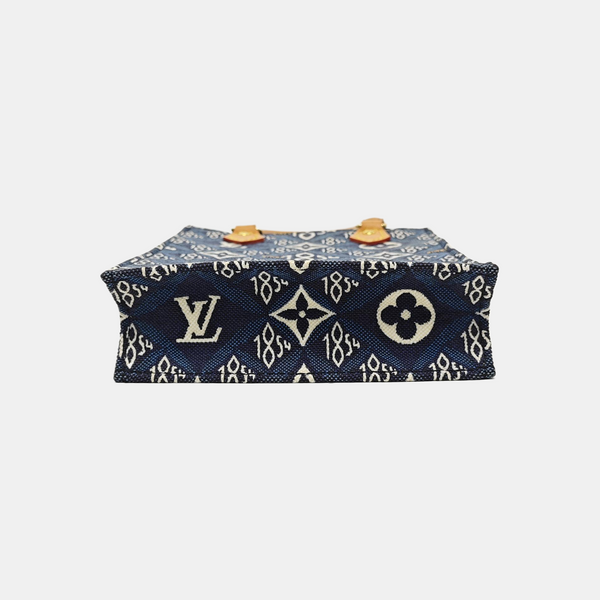 SAC PLAT Mini Monogram Denim Blue