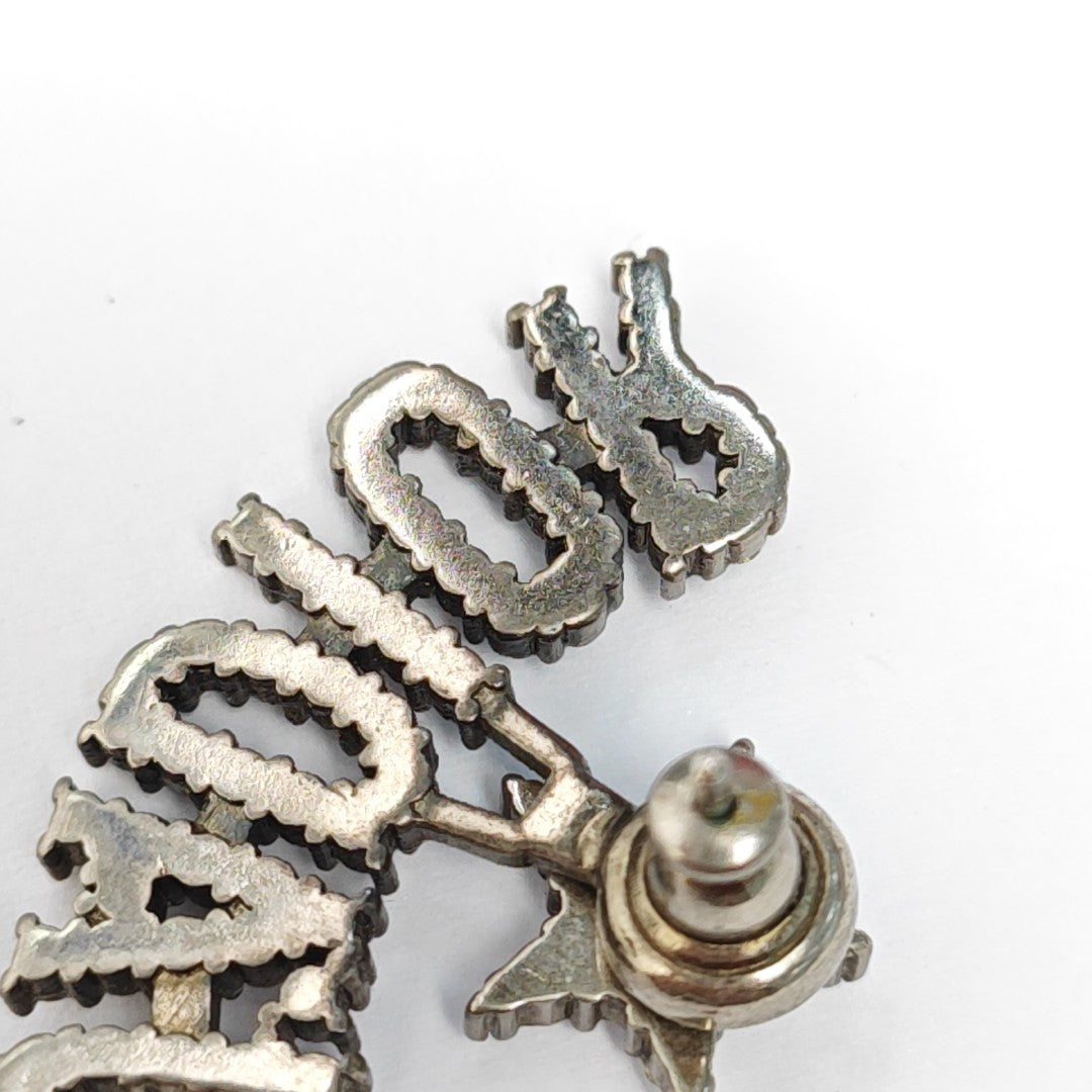 J'adior Metal Silver Stud Earrings