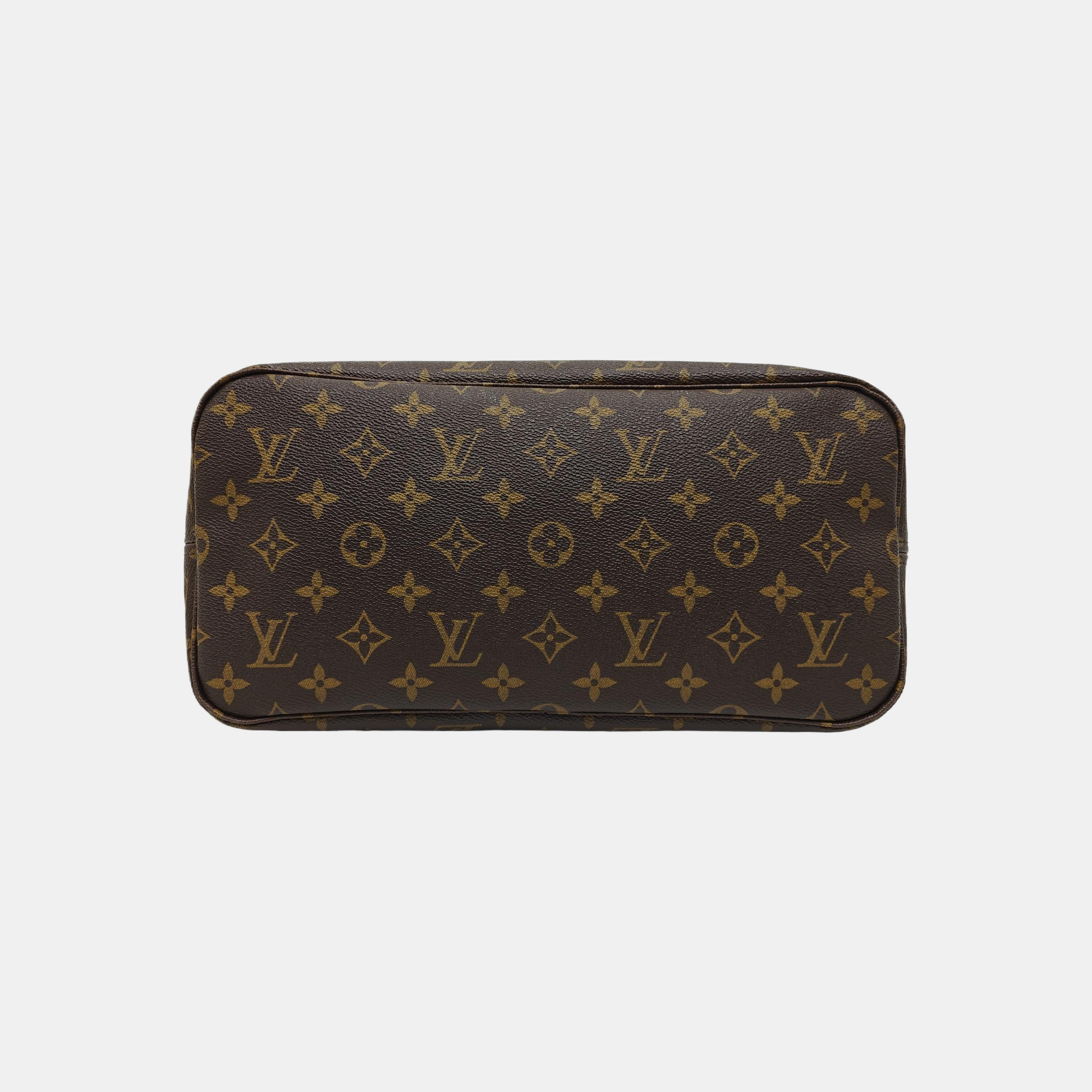NEVERFULL MM Monogram Coated Canvas Brown