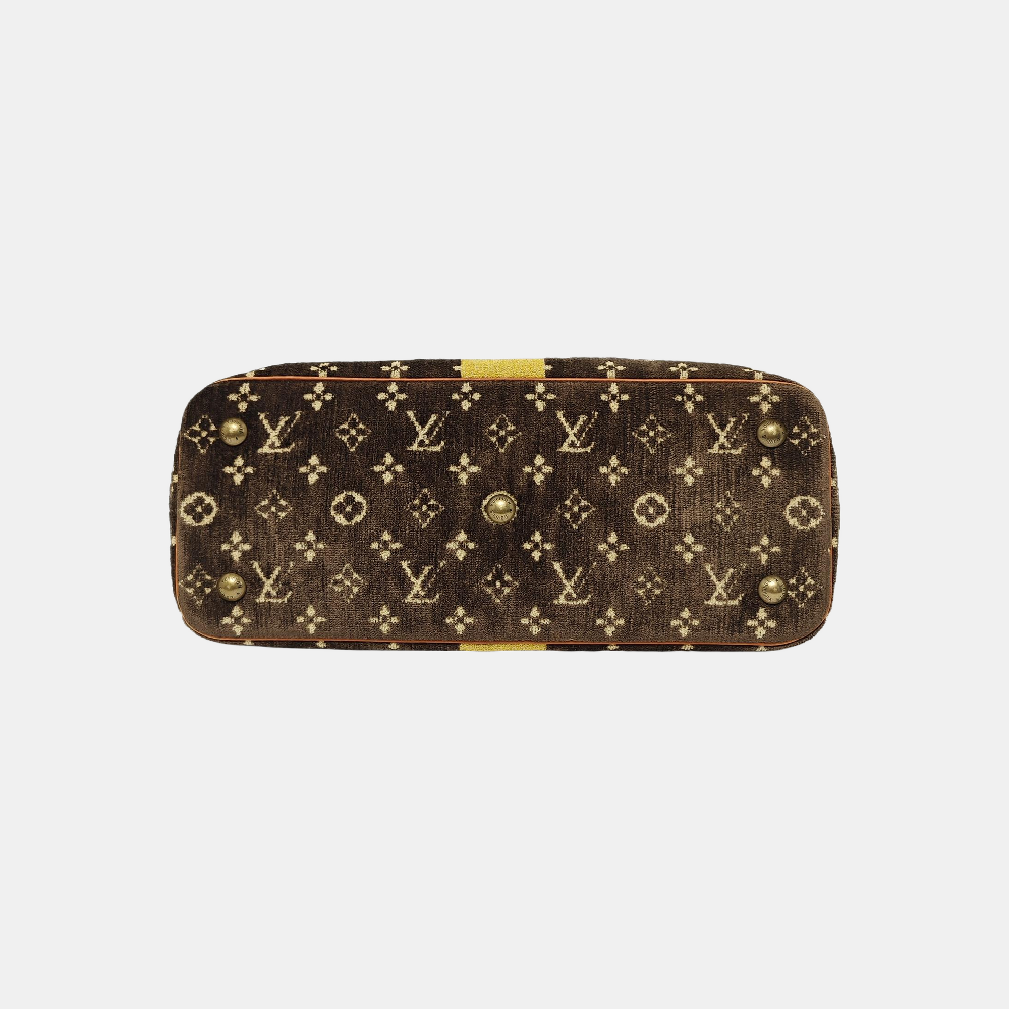 Monogram Crocodile Top Handle Bag GM Brown