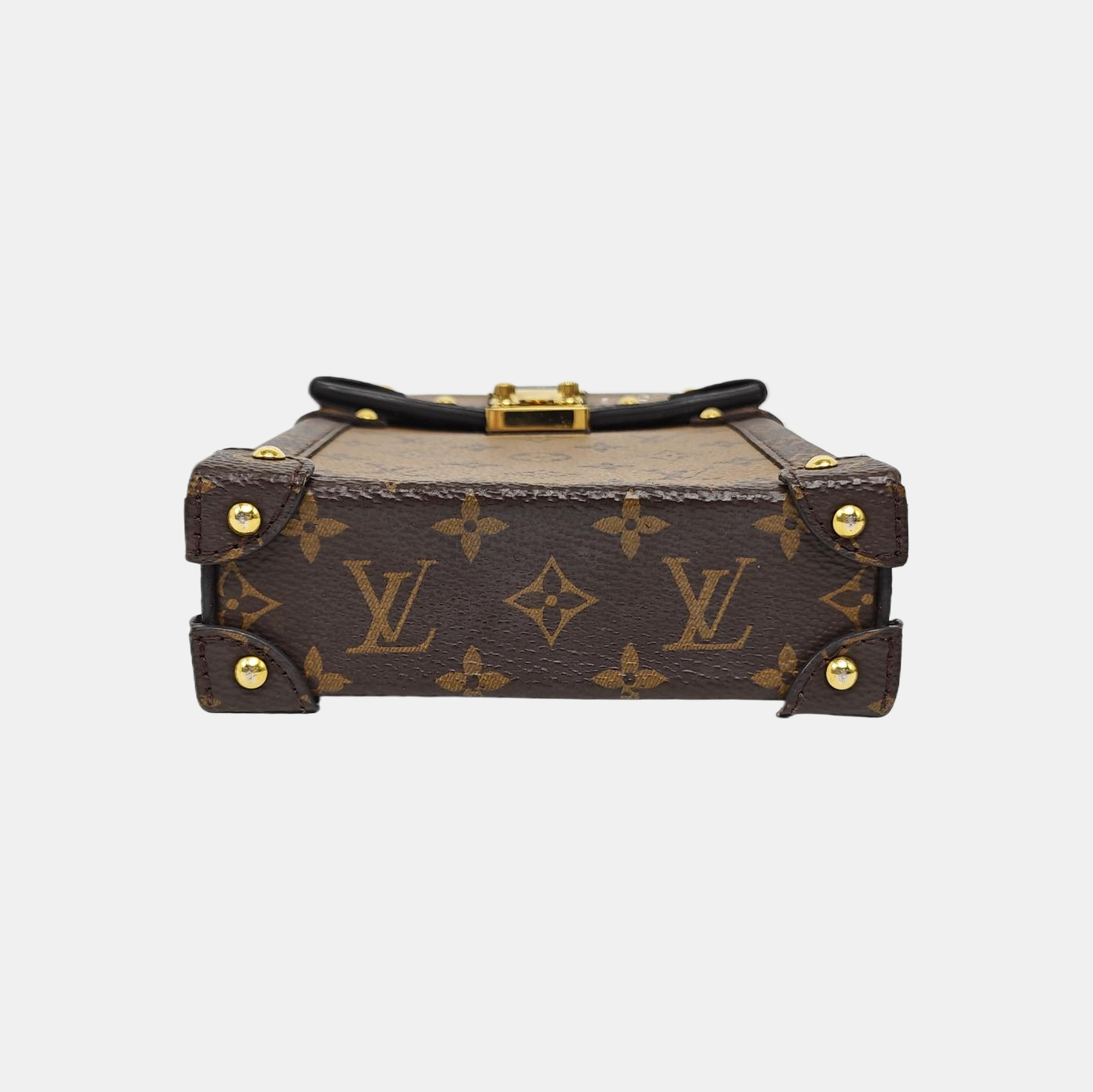 TRUNK Monogram Coated Canvas Brown
