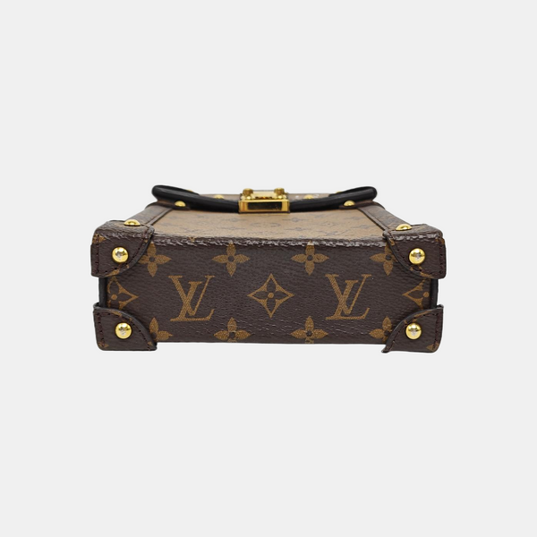 TRUNK Monogram Coated Canvas Brown