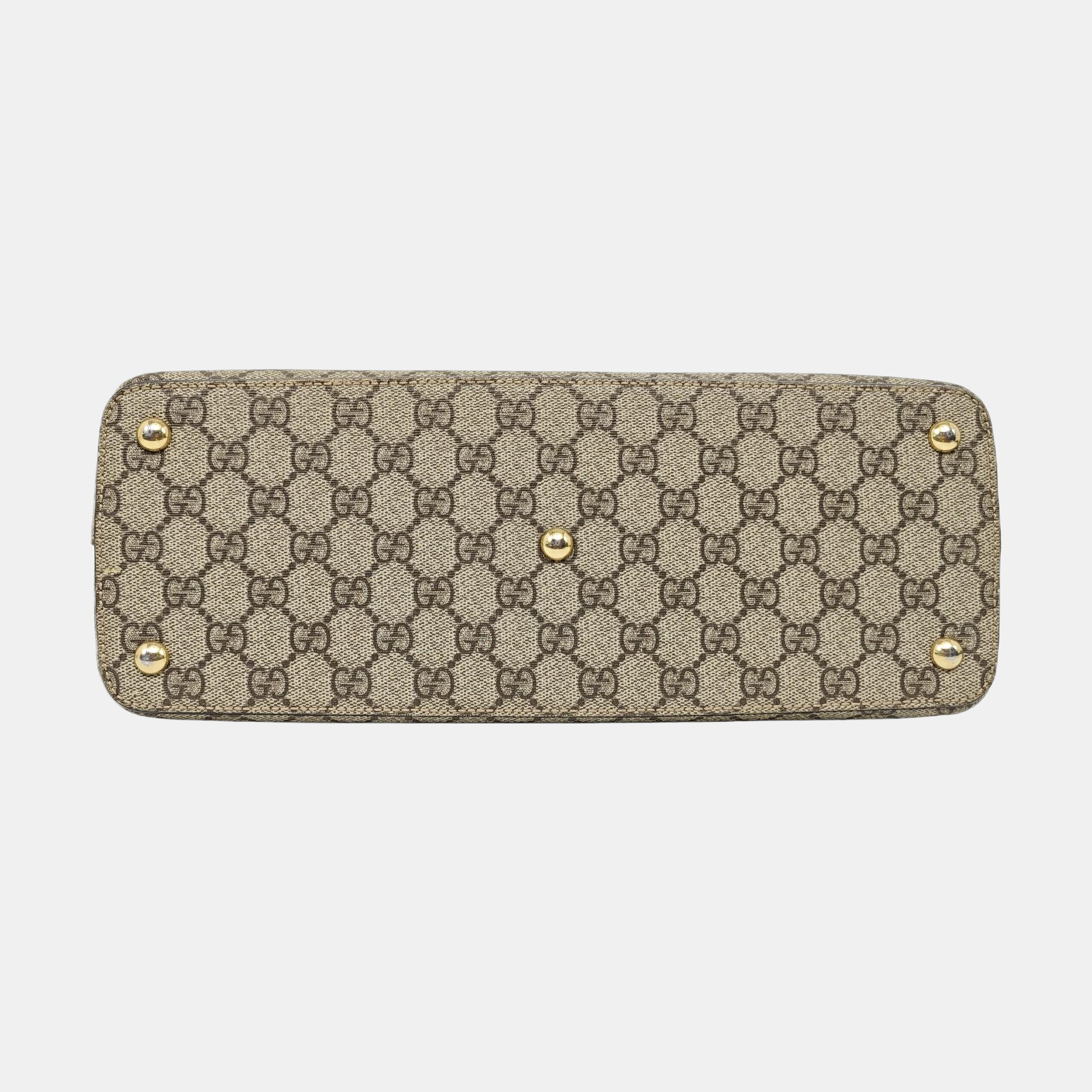 GG Blooms Monogram Coated Canvas Beige