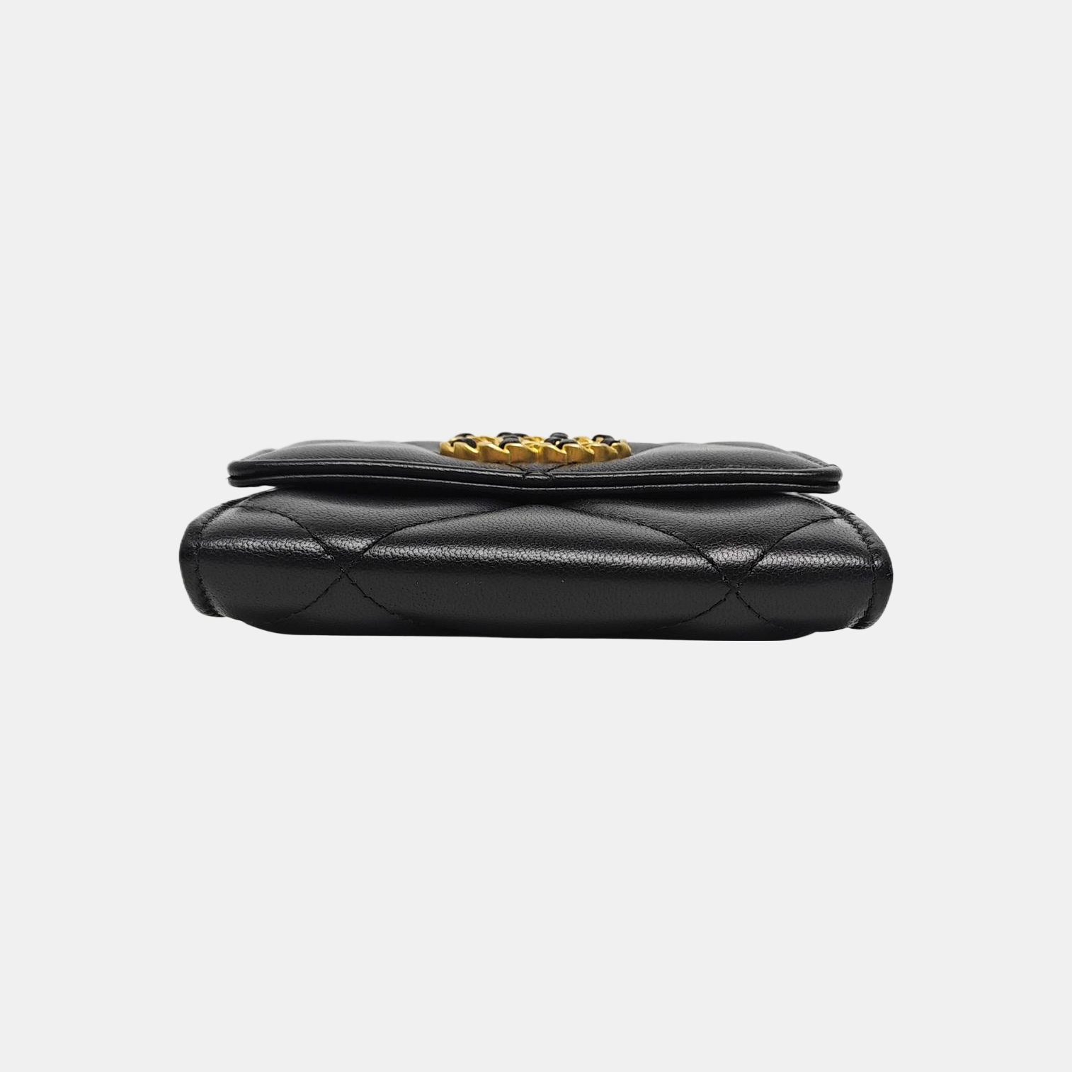 Authenticated pre-owned  CHANEL 19 Small Quilted Lambskin Black - Shoulder Bag at Looply