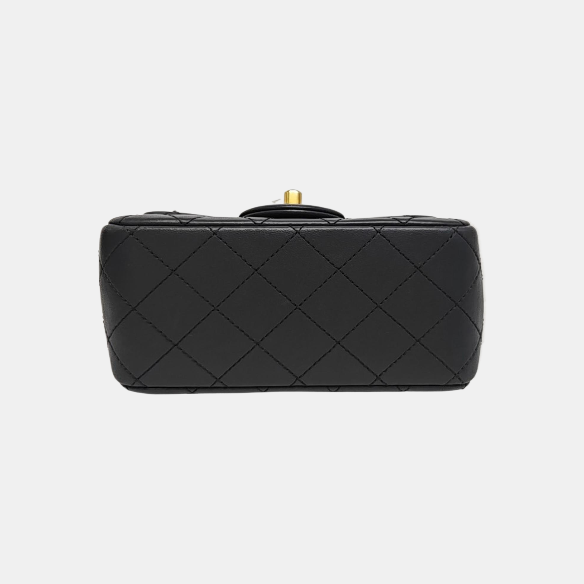 CLASSIC FLAP Mini Quilted Lambskin Gray