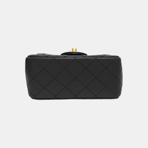 CLASSIC FLAP Mini Quilted Lambskin Gray