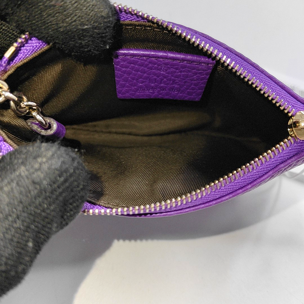 Calfskin Purple Wallet