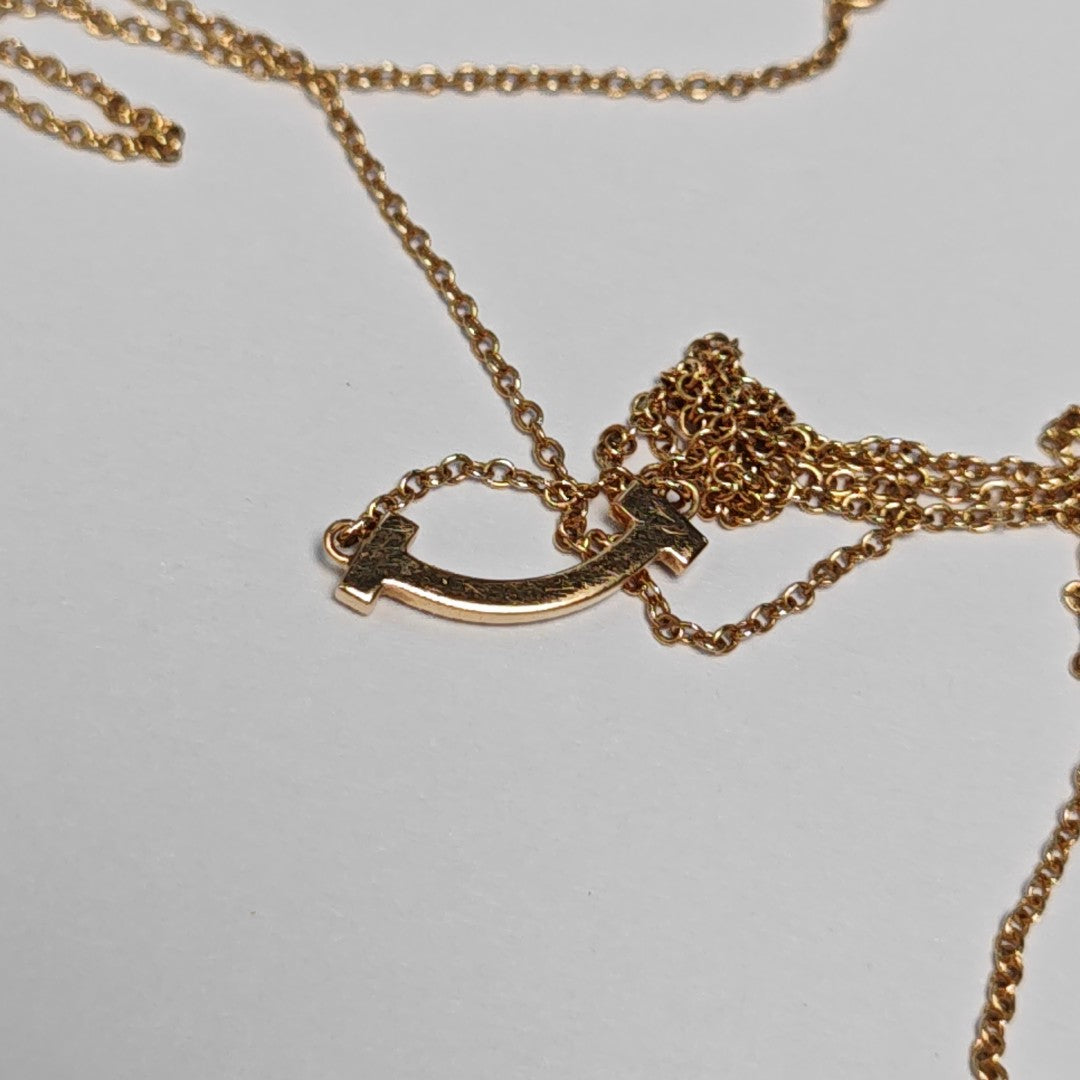 Tiffany T 18k Rose Gold Necklace
