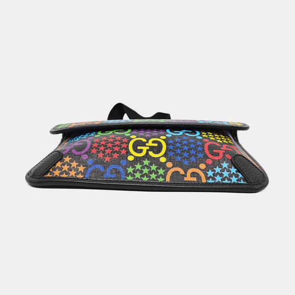 Psychedelic Monogram Coated Canvas Black