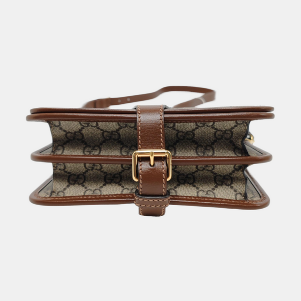 Retro Mini Monogram Coated Canvas Beige