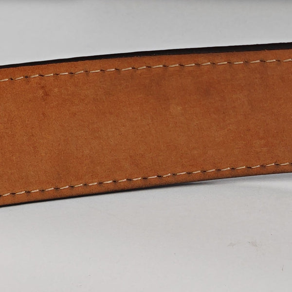 Coated Canvas Belt Brown