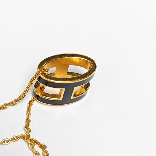 Pop H Metal Gold Necklace