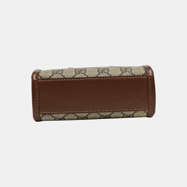 Retro Mini Monogram Coated Canvas Beige