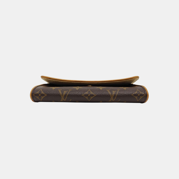 TWIN PM Monogram Coated Canvas Brown