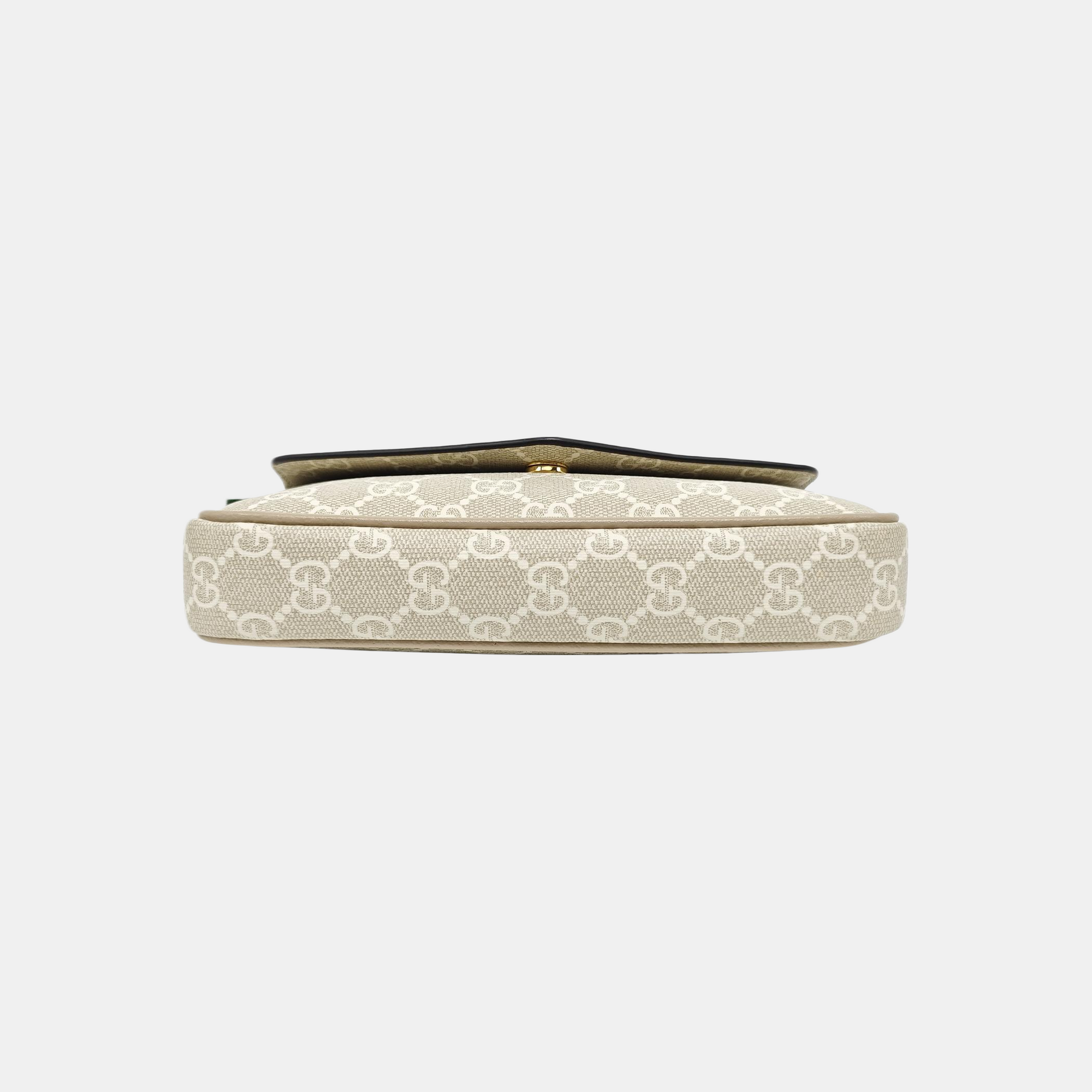 Ophidia Small Monogram Coated Canvas Beige