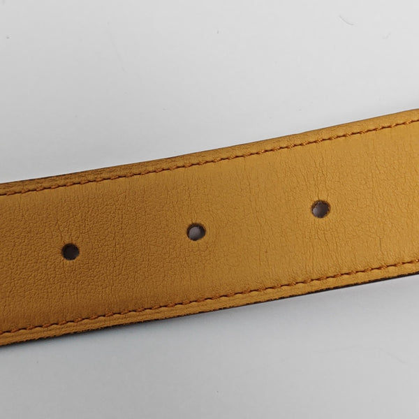 Leather Belt Yellow