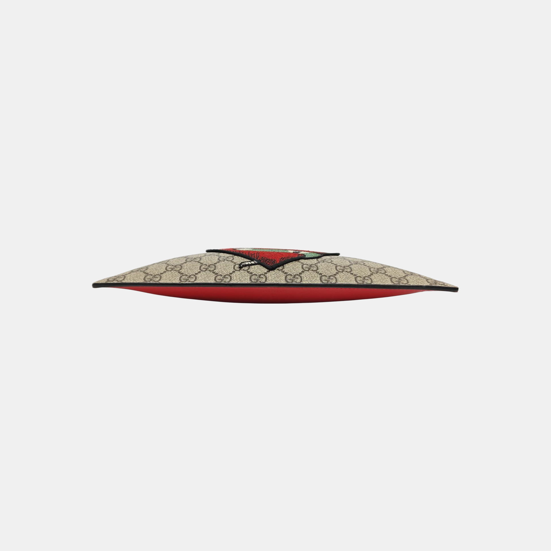 Monogram Coated Canvas Clutch Beige
