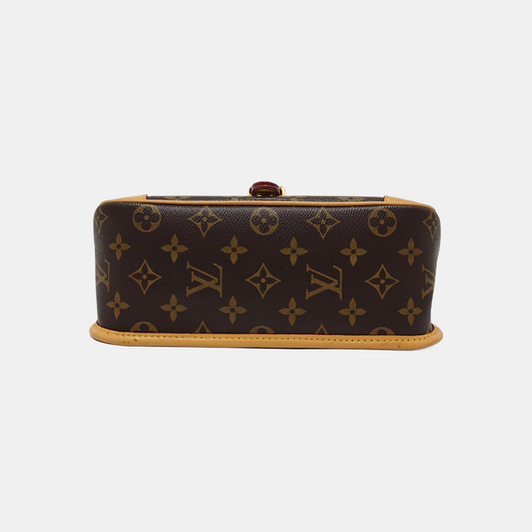 DIANE Monogram Coated Canvas Brown