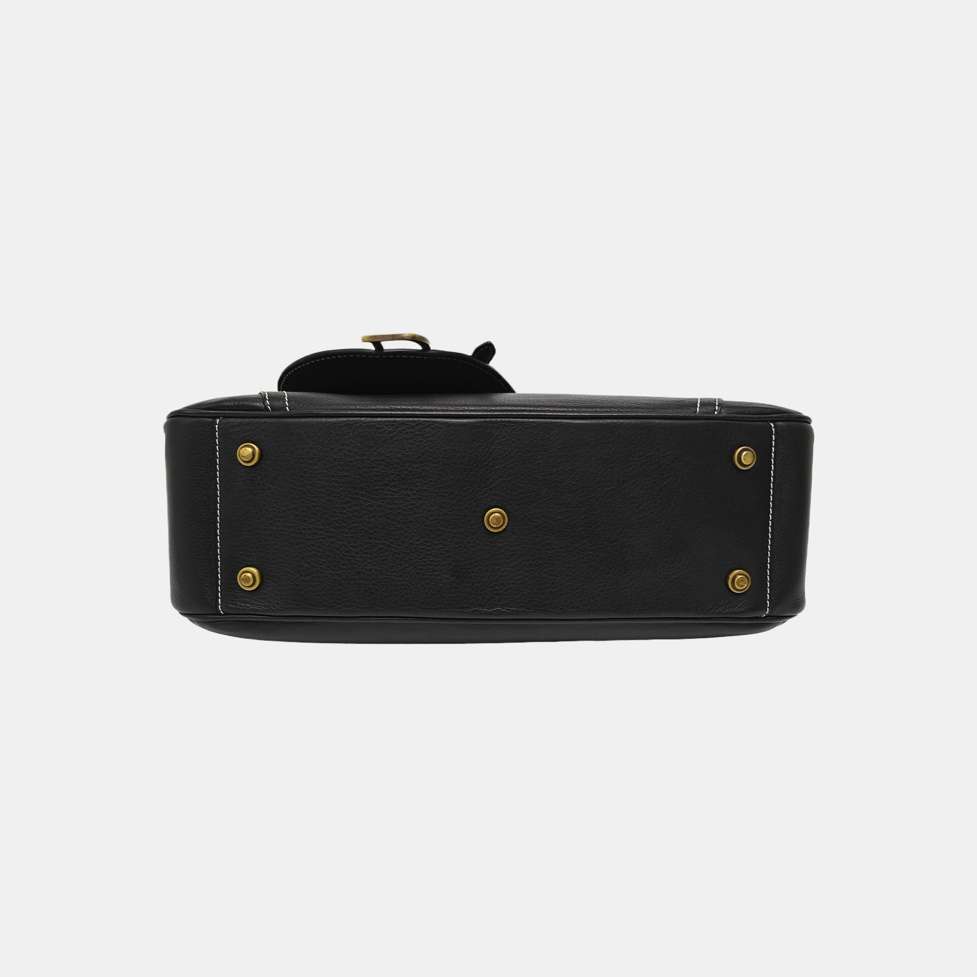 Calfskin Shoulder Bag Black
