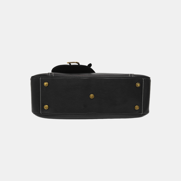 Calfskin Shoulder Bag Black