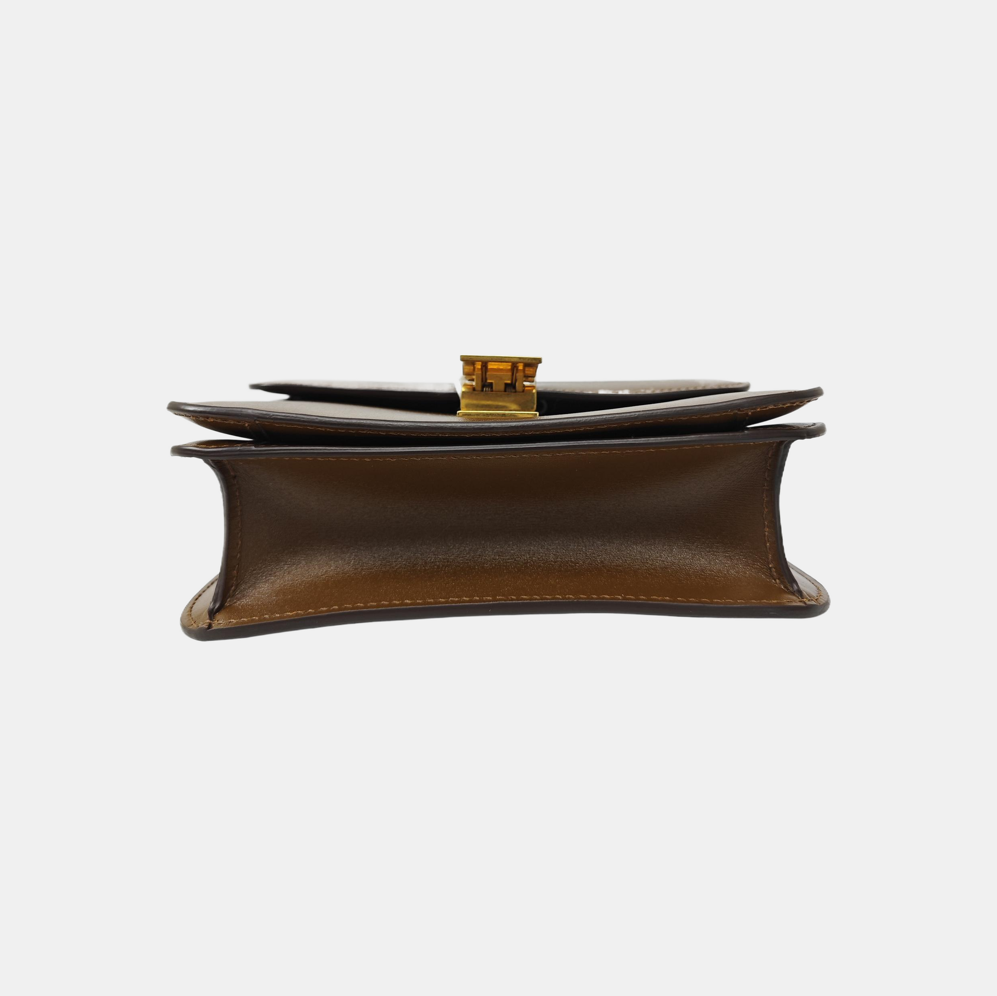 CLASSIC BOX Small Calfskin Brown