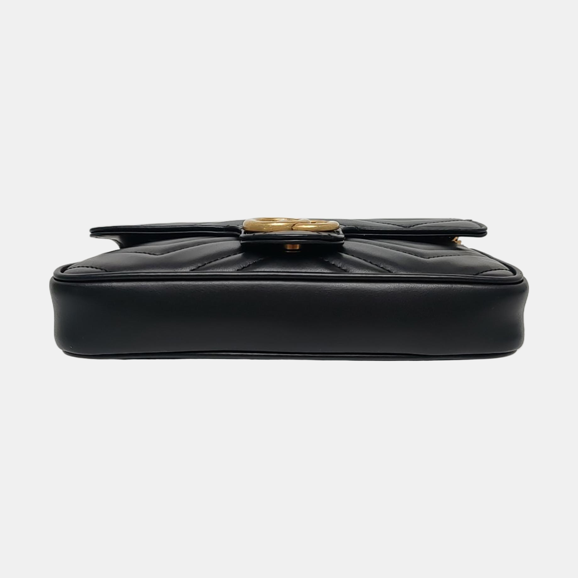 GG Marmont Mini Quilted Calfskin Black