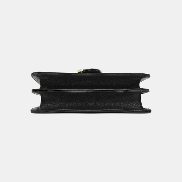 Interlocking G Small Calfskin Black
