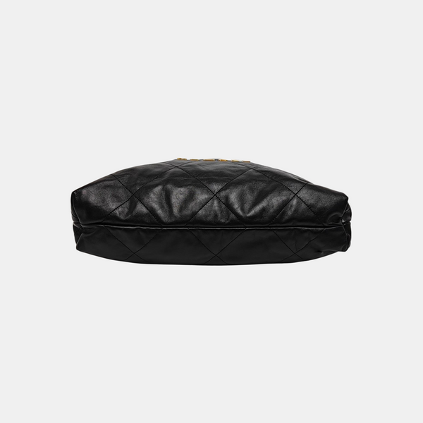 CHANEL 22 Medium Quilted Calfskin Black