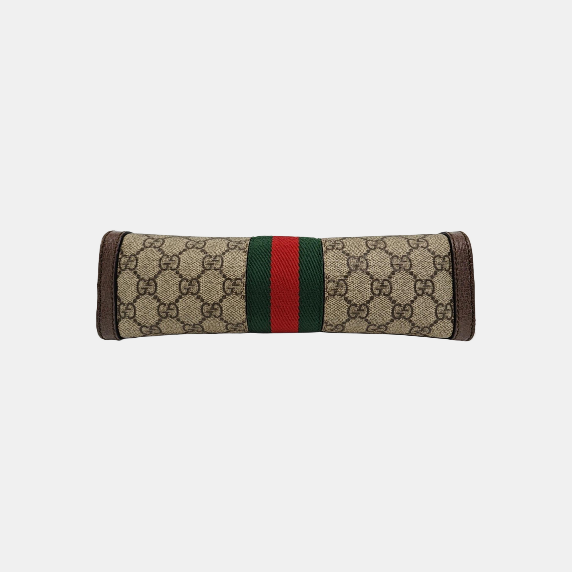 Ophidia Small Monogram Coated Canvas Beige