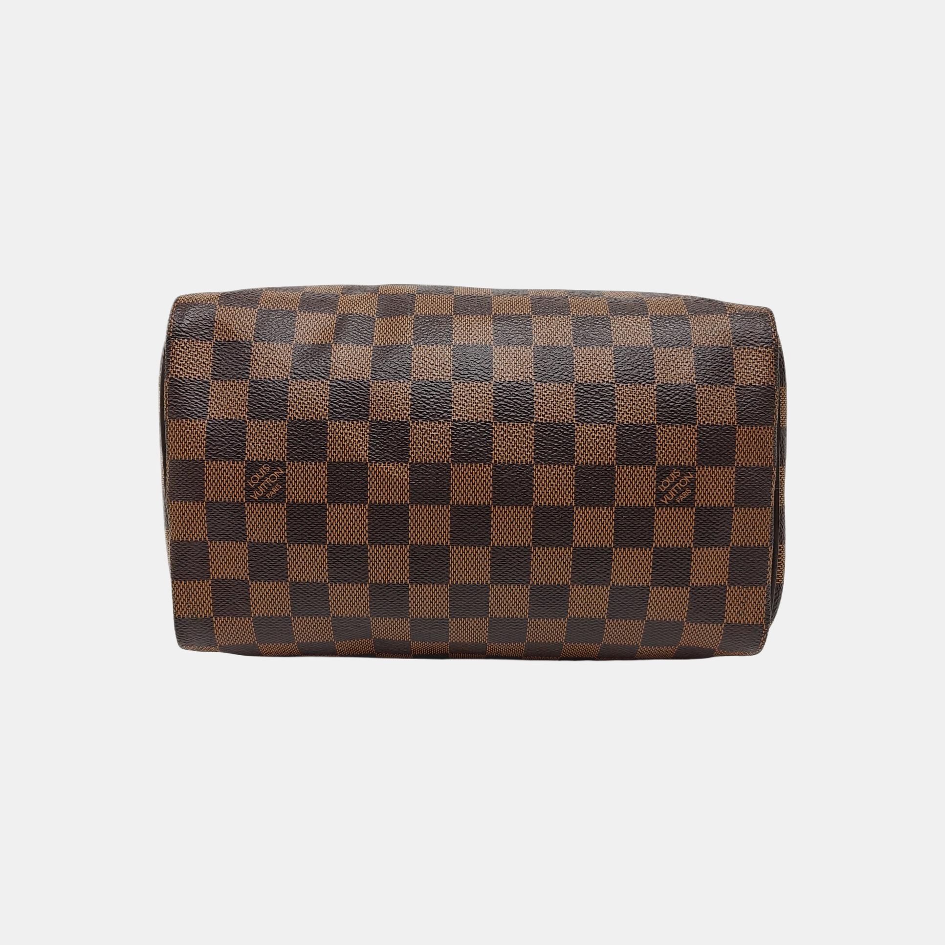 SPEEDY 25 Damier Ebene Coated Canvas Brown