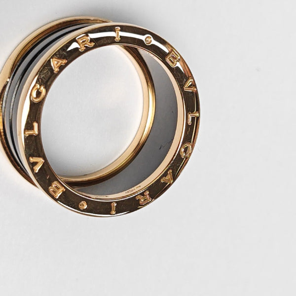 B.ZERO1 18k Rose Gold Ring EU 61
