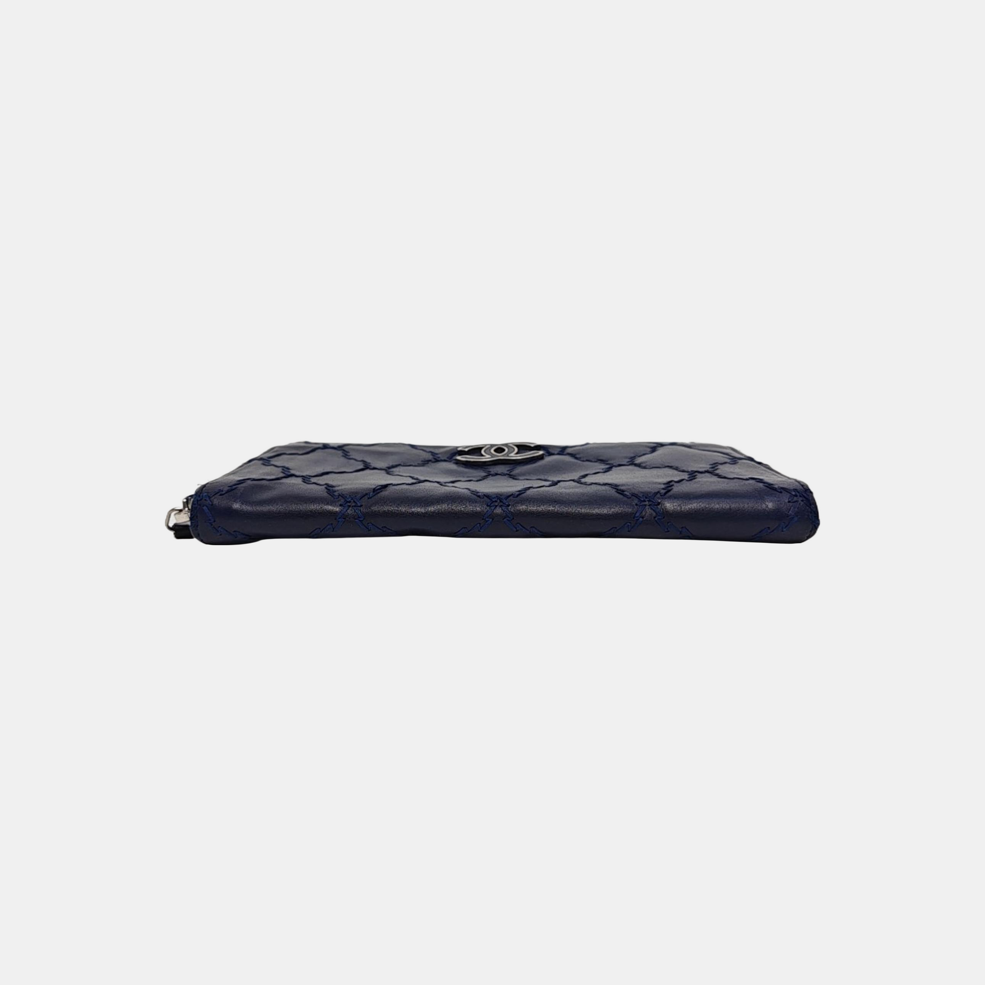 Quilted Calfskin Blue
