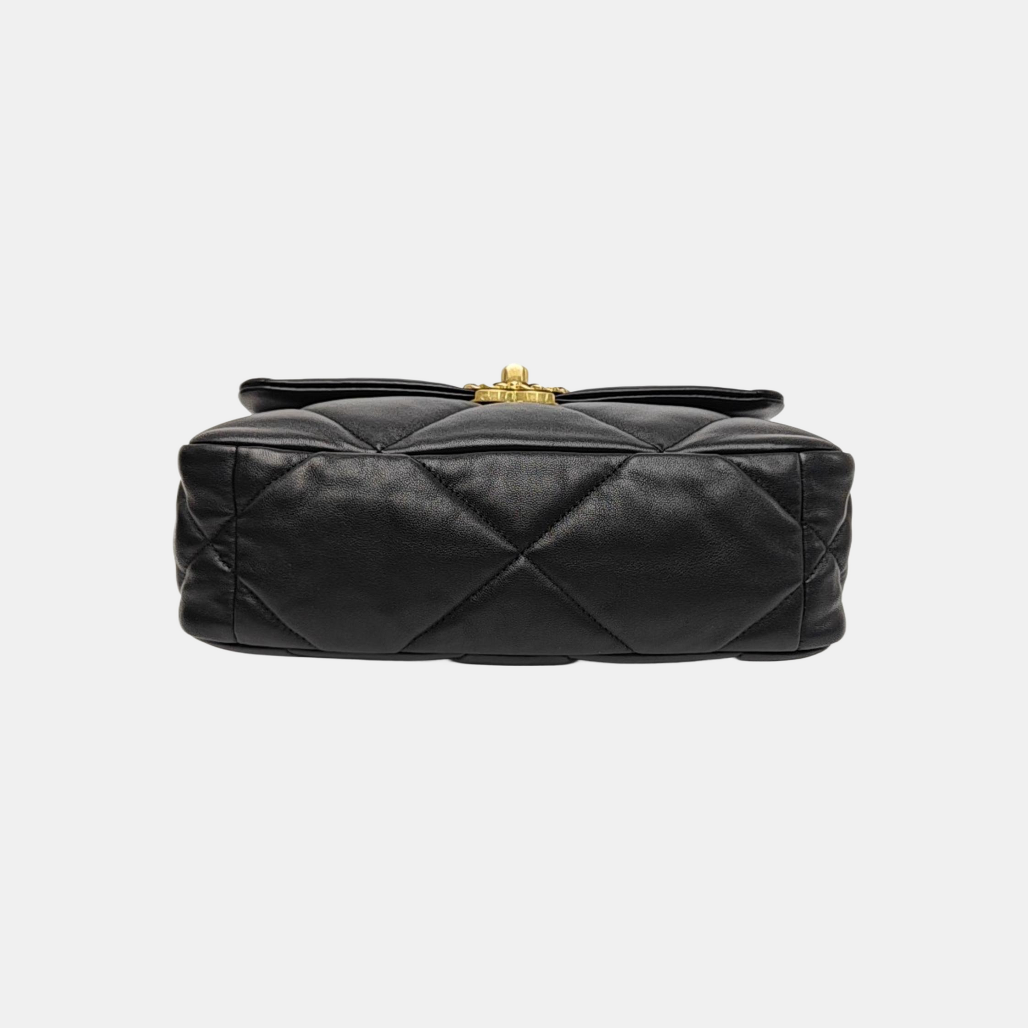CHANEL 19 Small Quilted Lambskin Black