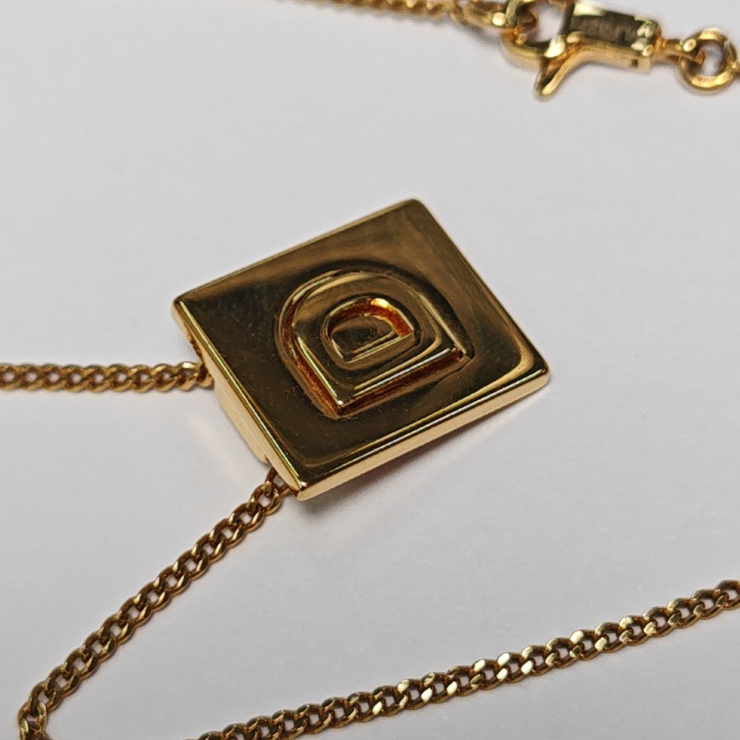 ALPHABET Brass Gold Necklace