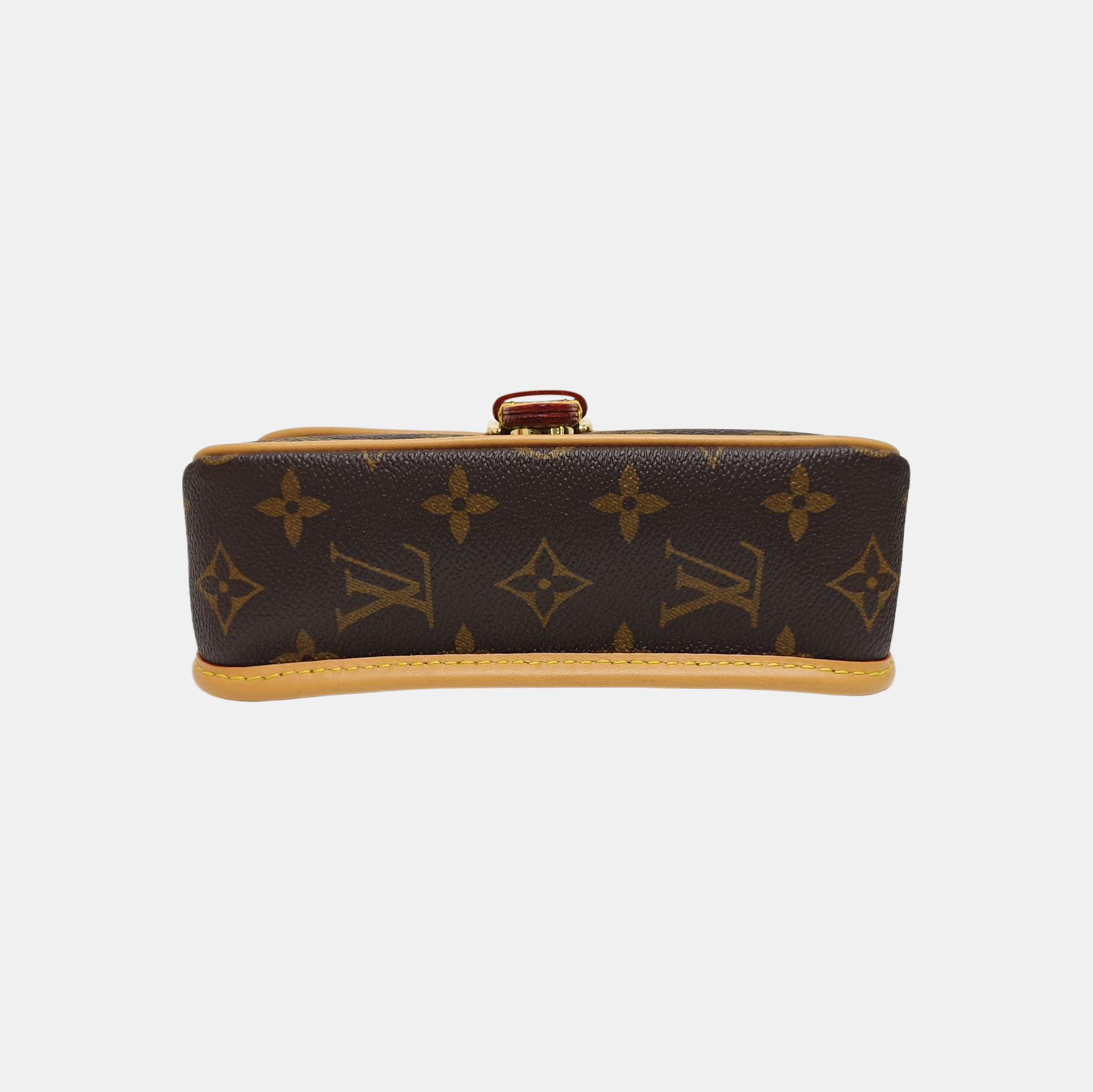 DIANE Nano Monogram Coated Canvas Brown