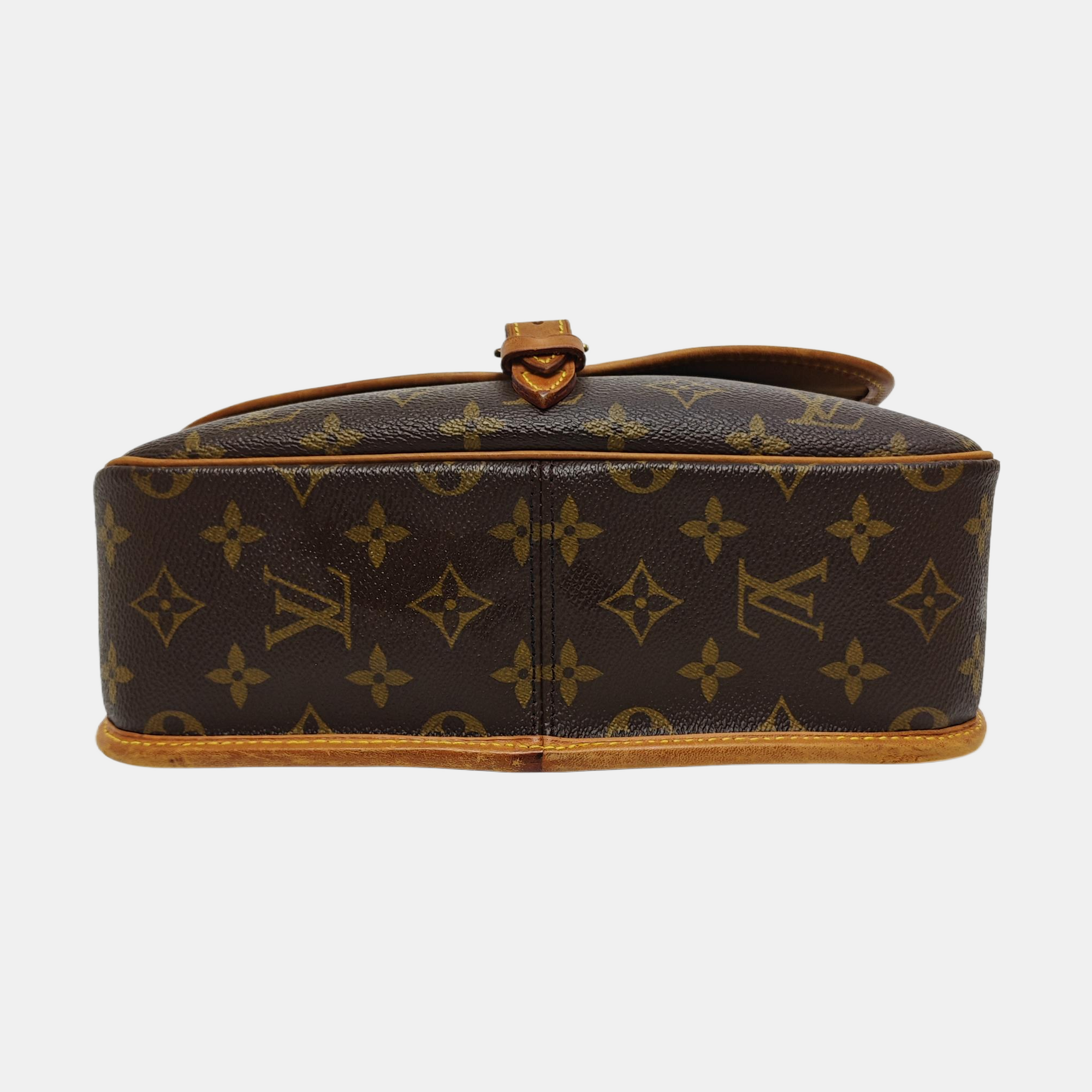 SOLOGNE PM Monogram Coated Canvas Brown