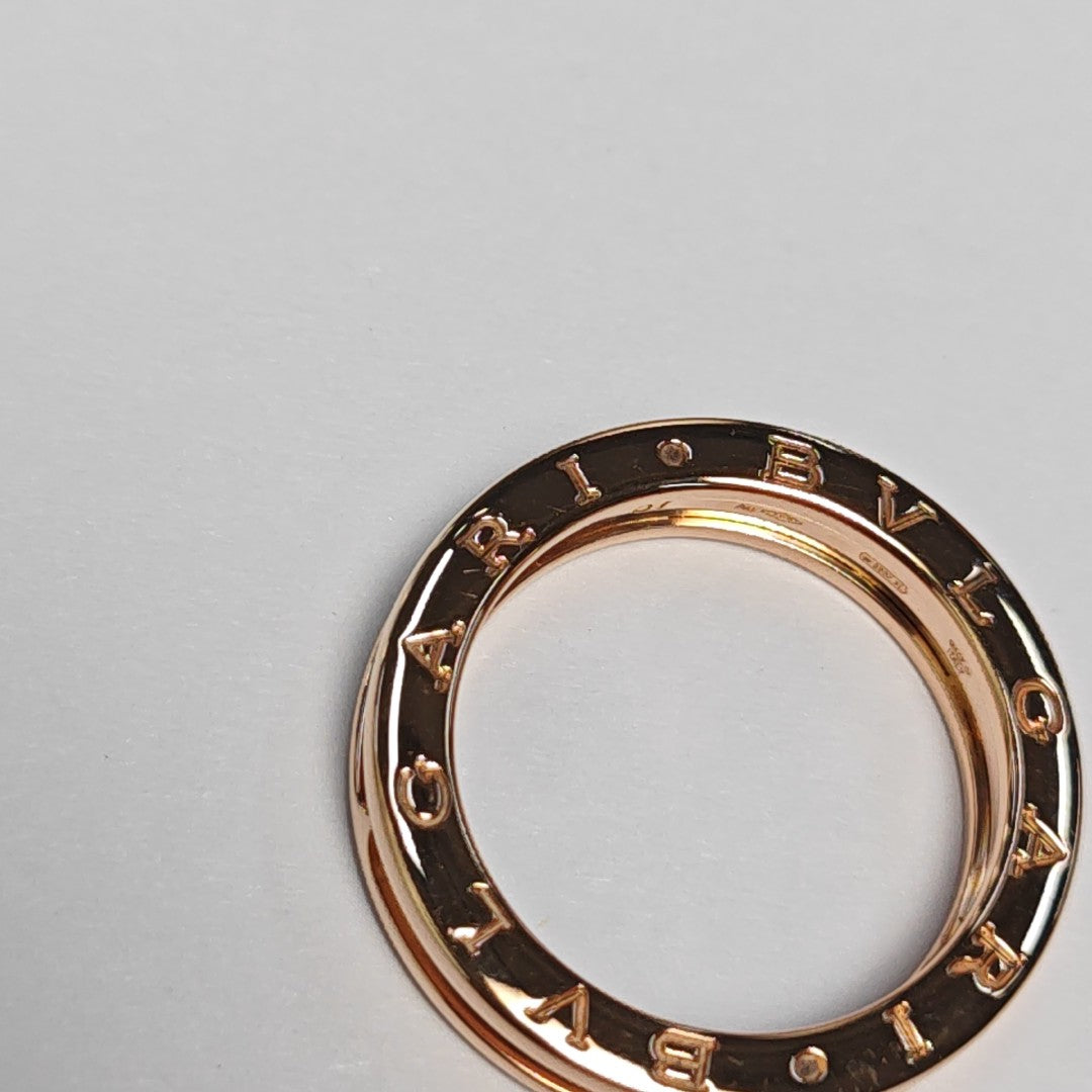 B.ZERO1 18k Rose Gold Ring EU 57