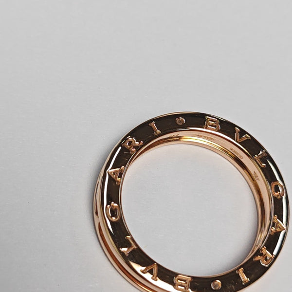 B.ZERO1 18k Rose Gold Ring EU 57