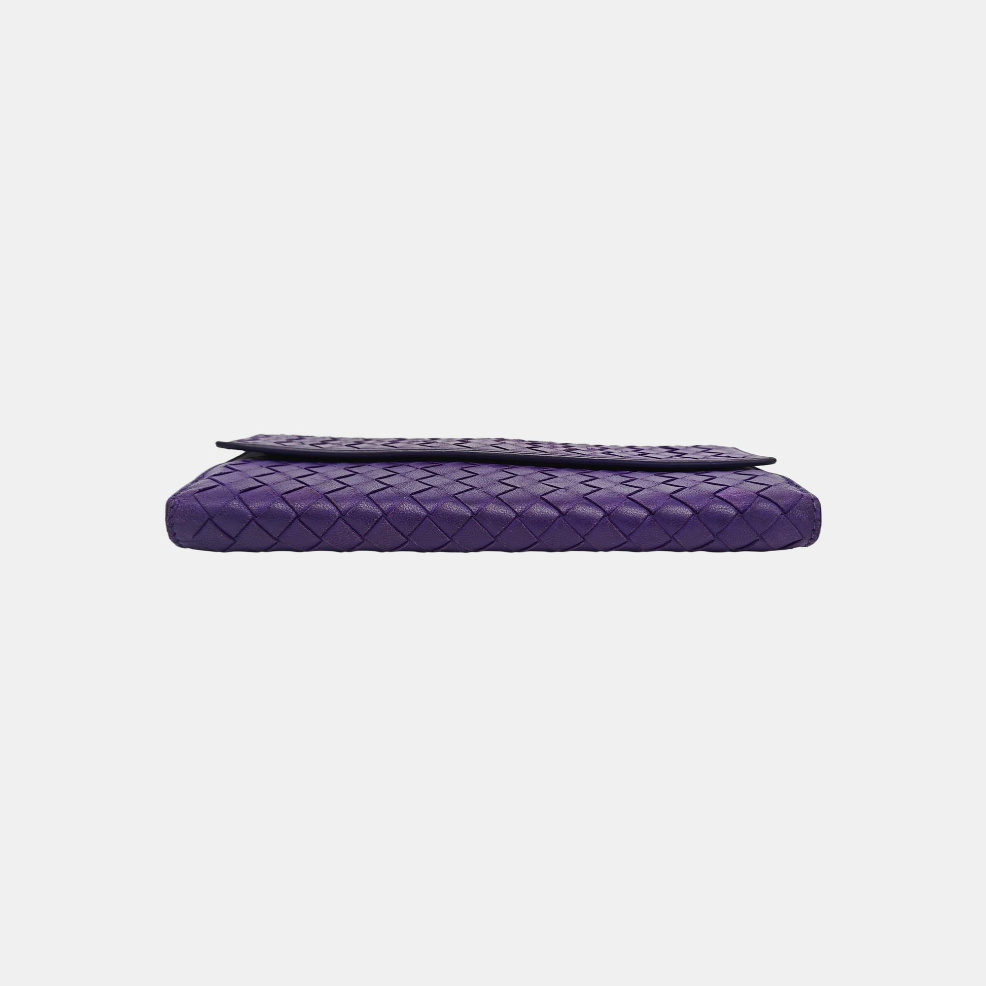 Calfskin Wallet Purple